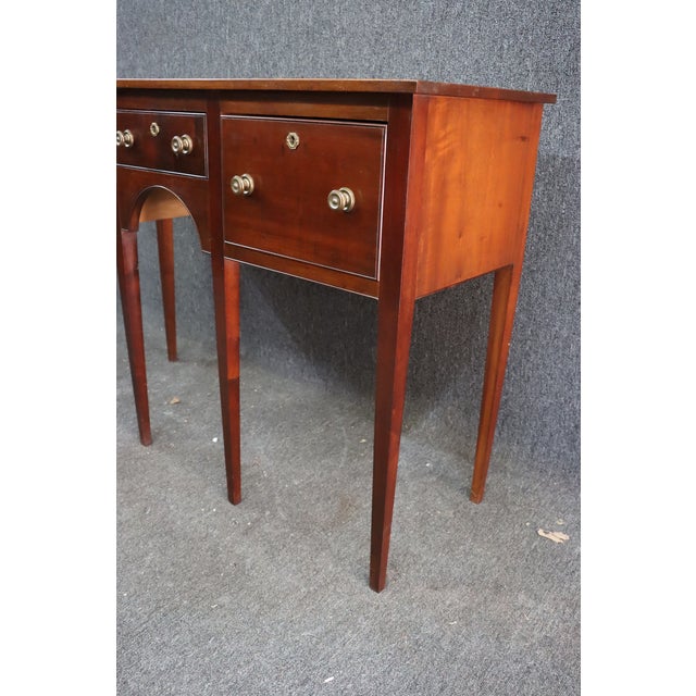 Bench Made Hepplewhite Solid Mahogany Huntboard For Sale In Philadelphia - Image 6 of 8
