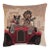Racing Dogs Red Tapestry Cushion With Feather Filler - 46x46cm (18"x18") For Sale