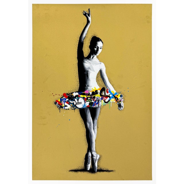 21 color screen print on 300gsm somerset satin paper. Unique, unreleased test print by Graffiti Prints. Unsigned. Artwork...