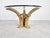 Gold Vintage Faux Tusk Center Table or Side Table, 1970s For Sale - Image 8 of 12