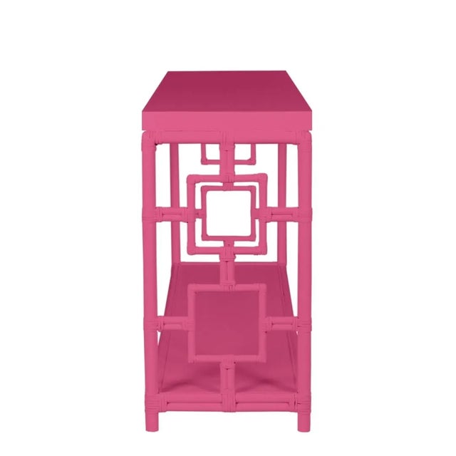 David Francis Sobe Console, Hot Pink For Sale - Image 4 of 4