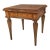 Louis XVI style coffee table, in walnut, finely decorated with geometric boxwood/maple threads and elegant walnut and...
