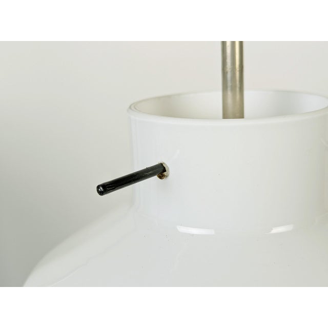 Mid-Century Modern Italian Yellow & White Pendant Lamp, 1960s For Sale - Image 9 of 15