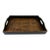 Antique Japanese Kanji Calligraphy Wood Serving Tray Obon With Stamp Signature For Sale