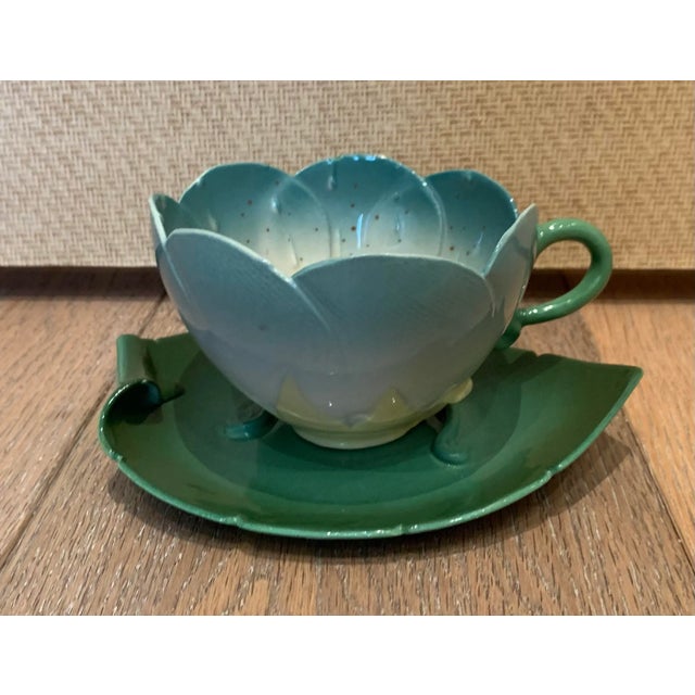 Vintage Cup and Leaf Saucer Set- 2 Pieces For Sale - Image 11 of 11