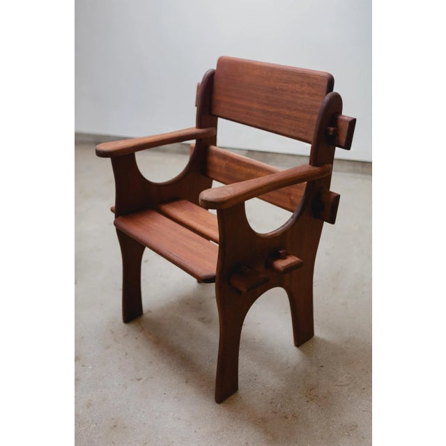 Mid-Century Modern 1960s Midcentury Brutalist Arm Chairs - Set of 2 For Sale - Image 3 of 6