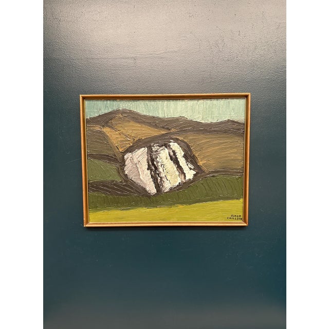 Thage Carlson, Abstract Landscape, 1950s, Oil on Panel, Framed For Sale - Image 17 of 18