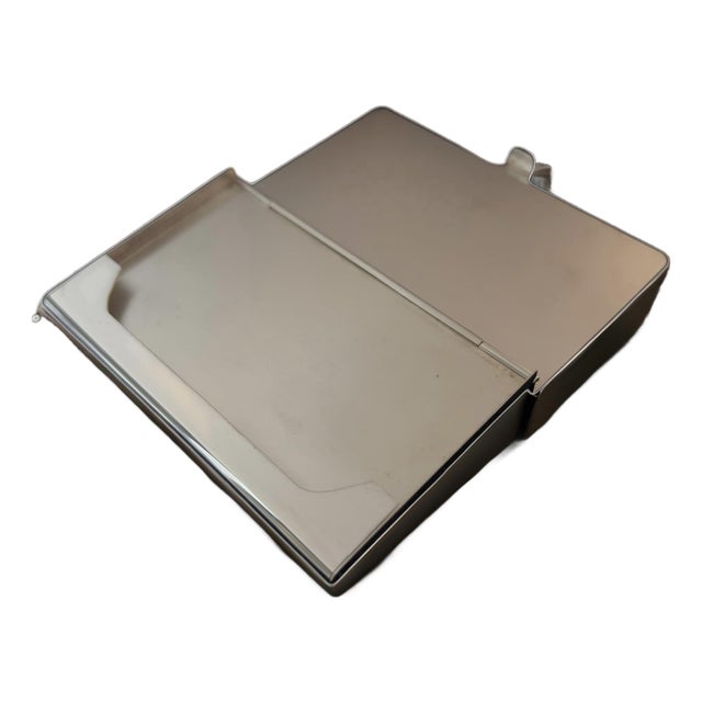 Late 20th Century Tiffany & Co Estate Business Card Holder Sterling Silver For Sale