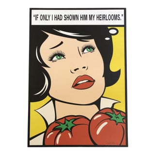 Original Pop Art Poster by Santa Cruz by Graphics Designer Janet Allinger For Sale