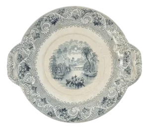 Large Antique Victorian Serving Plate, 1800s