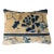 Custom Made Lumbar Pillow W/Antique Chinese Rug Fragment 17"w For Sale