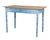 Blue 19th Century Hand Painted Pine Occasional Table, 1890s For Sale - Image 8 of 8