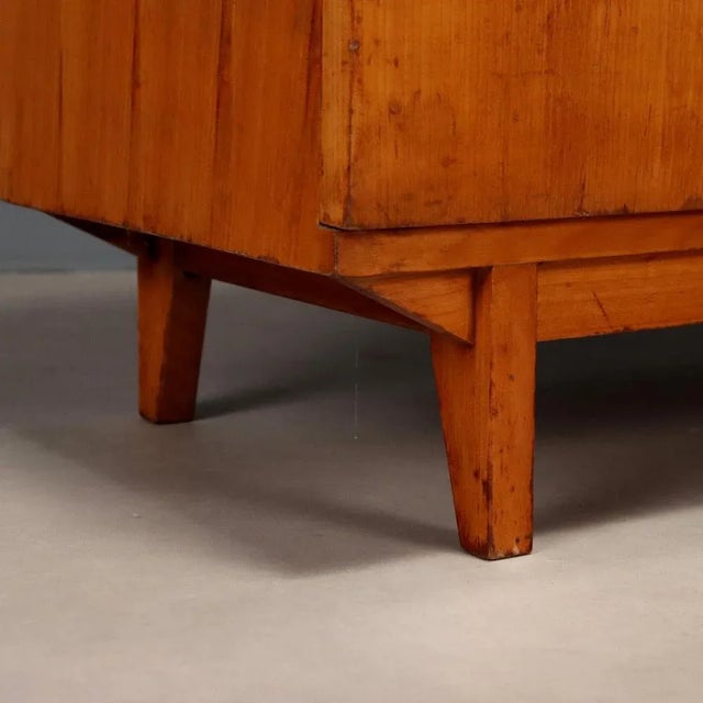 Brown Italian Drop-Leaf Cabinet, 1960s For Sale - Image 8 of 10