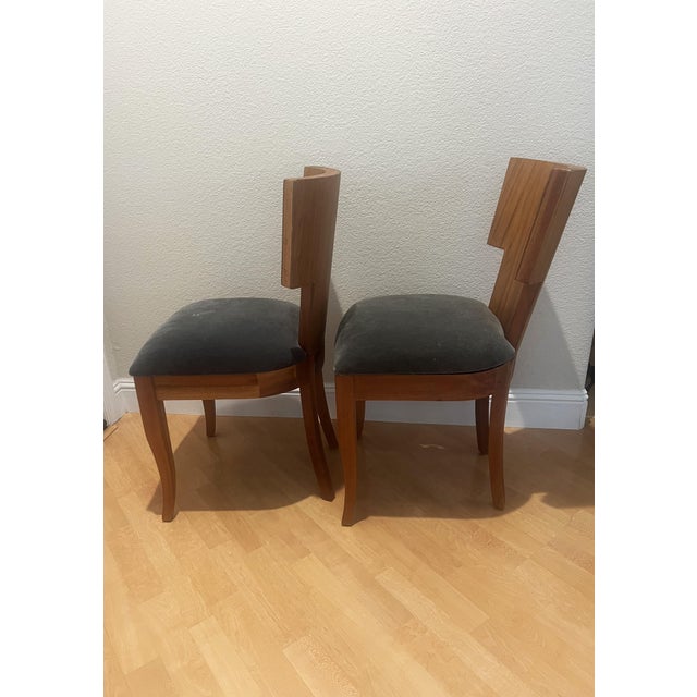 Unique Style Side Chairs- Pair For Sale - Image 4 of 9