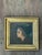 Wood Vintage Lady in Hat Oil Painting For Sale - Image 7 of 13