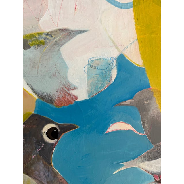 "Leap Day" a Bird Painting by LWren Walraven For Sale In Santa Fe - Image 6 of 10