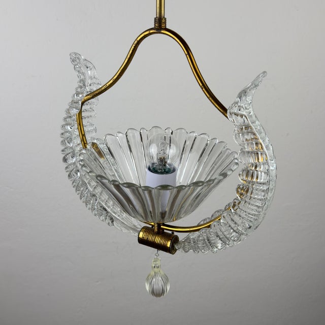 Vintage Murano Chandelier by Barovier & Toso, Italy, 1930s For Sale - Image 13 of 18