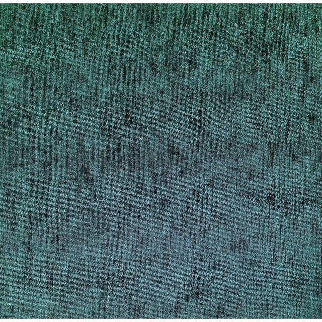 Contemporary Schumacher "“Sicily” Jade Silk Blend Chenille Fabric- 8.4 Yards For Sale - Image 3 of 7