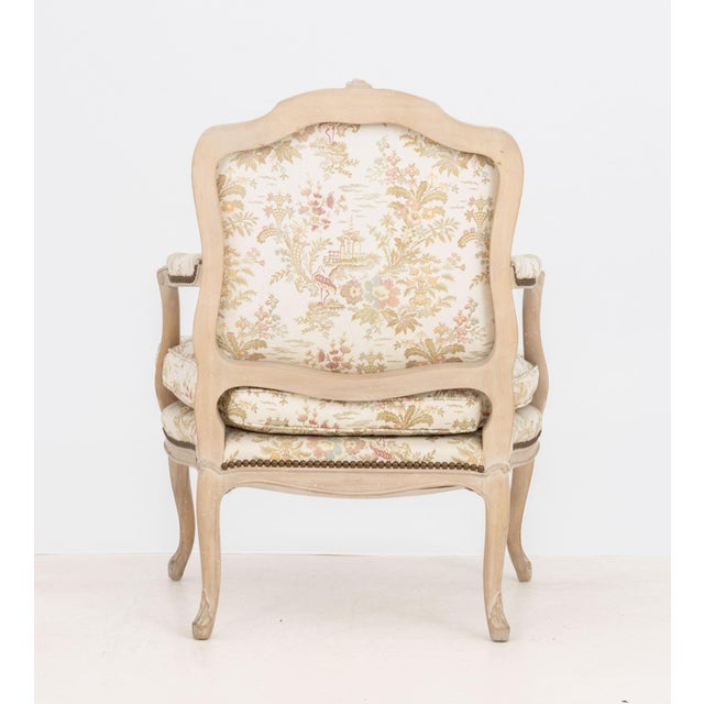 Louis XV Style Upholstered Fauteuil For Sale In New York - Image 6 of 6
