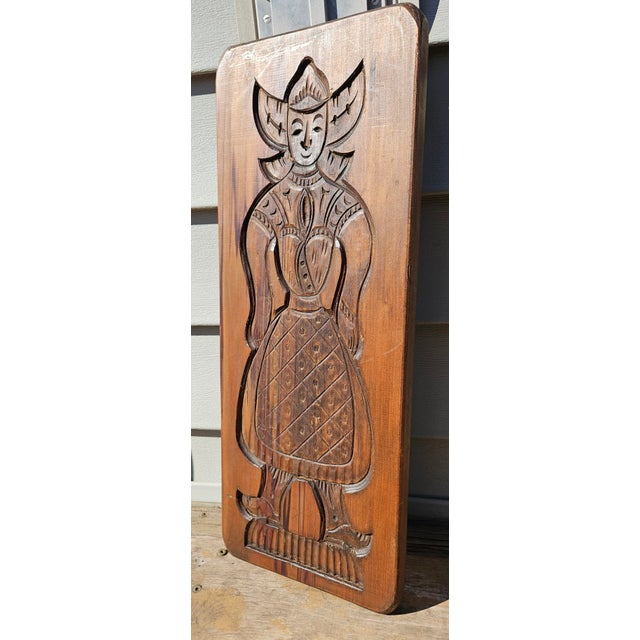 Speculaasplank Mold - Antique Dutch Hand-Carved Cookie Mold for Gingerbread/Speculaas For Sale - Image 4 of 10