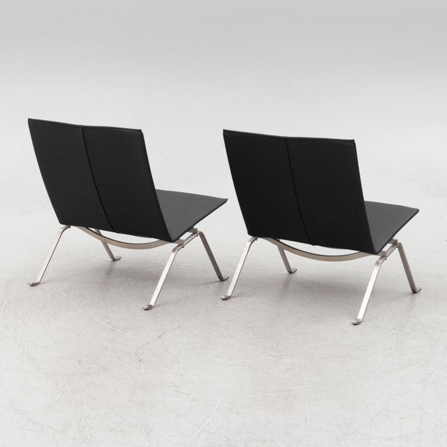 Poul Kjaerholm Pk22 Chairs Fritz Hansen Denmark Pair For Sale - Image 6 of 10
