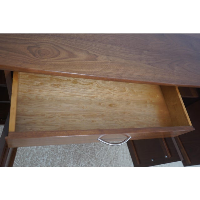Mid Century Modern Design Walnut Credenza For Sale - Image 4 of 18