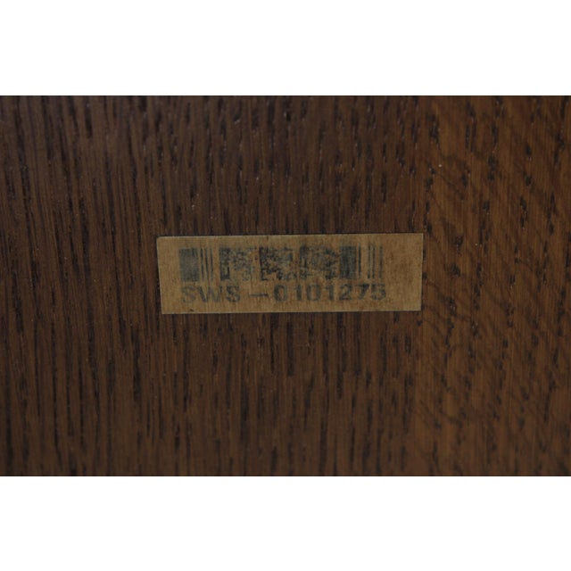 Stickley Mission Oak Large Round Dining Room Table For Sale - Image 17 of 18