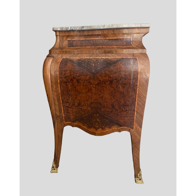 Louis Xv Style Dresser with Inlays, 1930s For Sale - Image 3 of 7