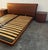1990s Vintage Dania Cherry Wood California King Sleigh Bed With Nightstands For Sale - Image 5 of 6