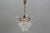 French Empire Crystal Glass and Brass Chandelier, 1930s For Sale - Image 8 of 18