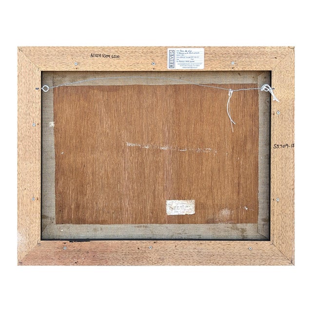 Realism Poen de Wijs "Tripelconcert" Realist Painting of Two Women with a Flute & Saddlebill Stork, 1998 For Sale - Image 3 of 11