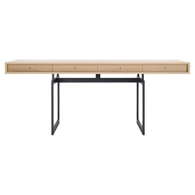 Dark Grey and White Stained Oak Office Desk by Bodil Kjaer for Karakter For Sale - Image 13 of 13
