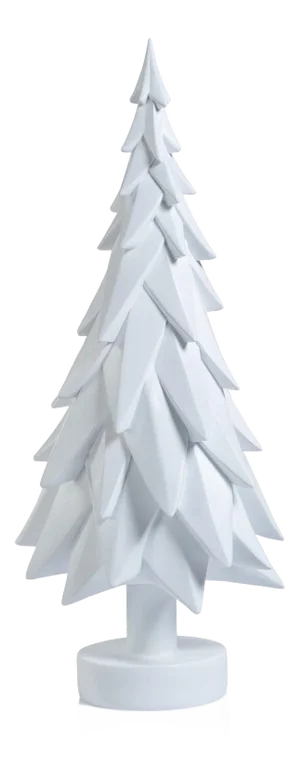 Patrice White Decorative Tabletop Spruce Tree, Large