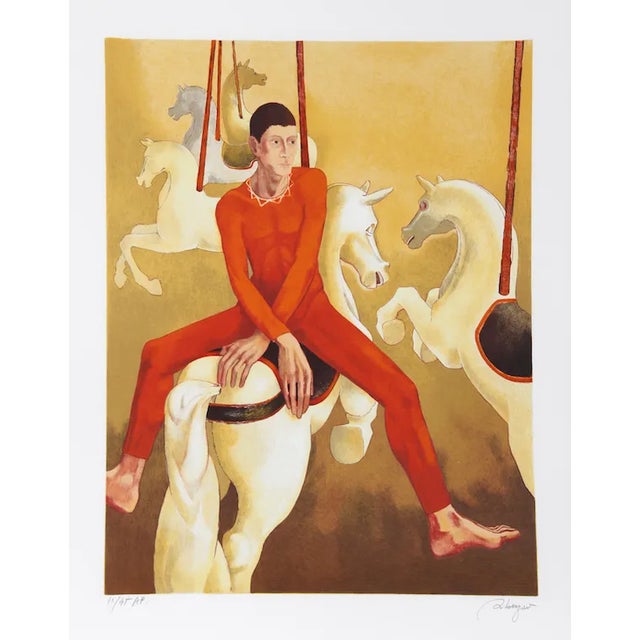 Daniel Riberzani, "Carousel," Lithograph For Sale