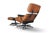 1970s Walnut + Leather Lounge Chair and Ottoman For Sale - Image 10 of 11