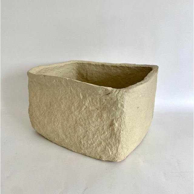 Handcrafted Paper Mache Oblong Bowl For Sale In Los Angeles - Image 6 of 9