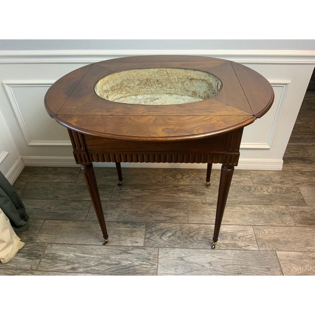 Louis Xv1 Style Walnut Plant Stand / Jardiniere For Sale - Image 12 of 13