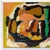 Mid-Century Modern Abstract Oil on Canvas, Signed by Matilde Sacchi, 1970.This striking expressionist piece was hand-...