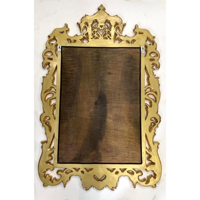 Glass Chinese Chippendale Mirror Gilt Pier Mirror For Sale - Image 7 of 10