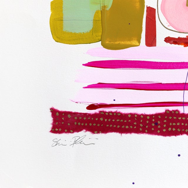 All of It - Original Textured Abstract Mixed Media Painting on Paper by Shiri Phillips For Sale - Image 4 of 6