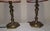 1960s Vintage Table Lamps with Figurative Brass Base and Handmade Fabric Shade, 1960s, Set of 2 For Sale - Image 5 of 12