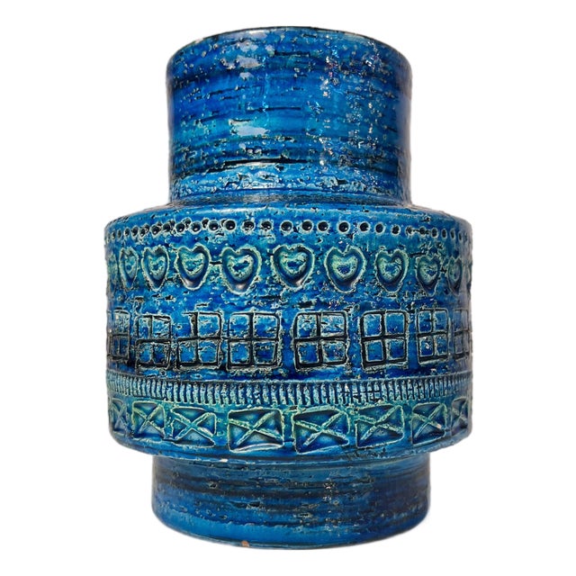 Rimini Blu Vase by Aldo Londi for Bitossi For Sale