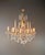 Brass Oval Italian Baroque Revival Crystal Chandelier Rococo Style Dining Room Ceiling For Sale - Image 8 of 17
