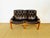 Elegant vintage scandinavian two-seater sofa in excellent condition, dating from the 1960s. bent oak frame with teak...