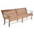 Brown Outdoor Bench in Solid Wood and Iron For Sale - Image 8 of 8