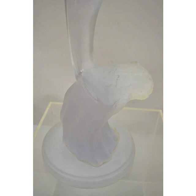 Plastic Late 20th Century Donjo Acrylic Lucite Dolphin 22" Statue Sculpture 394/750 Modern Figurine For Sale - Image 7 of 11