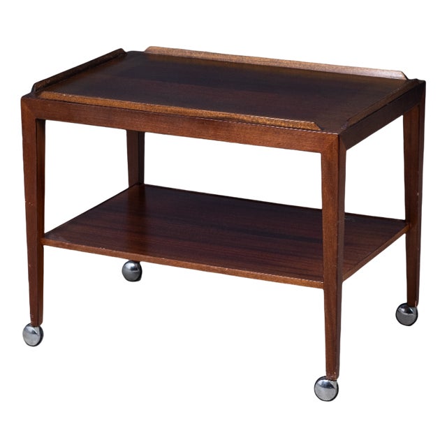 Serving Cart by Severin Hansen for Haslev Møbelfabrik, 1950s For Sale