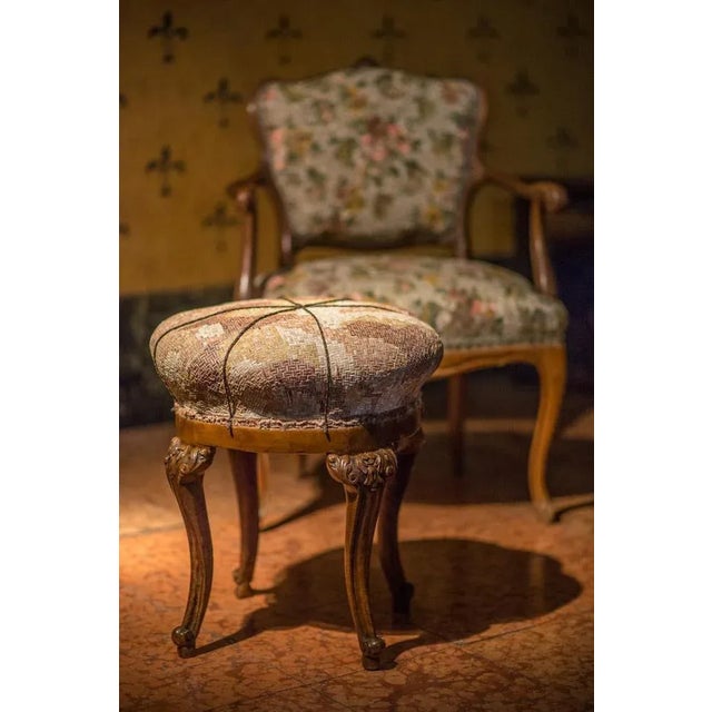 Wood Antique Sgabello Camouflage Wood Stool by Yukiko Nagai For Sale - Image 7 of 8