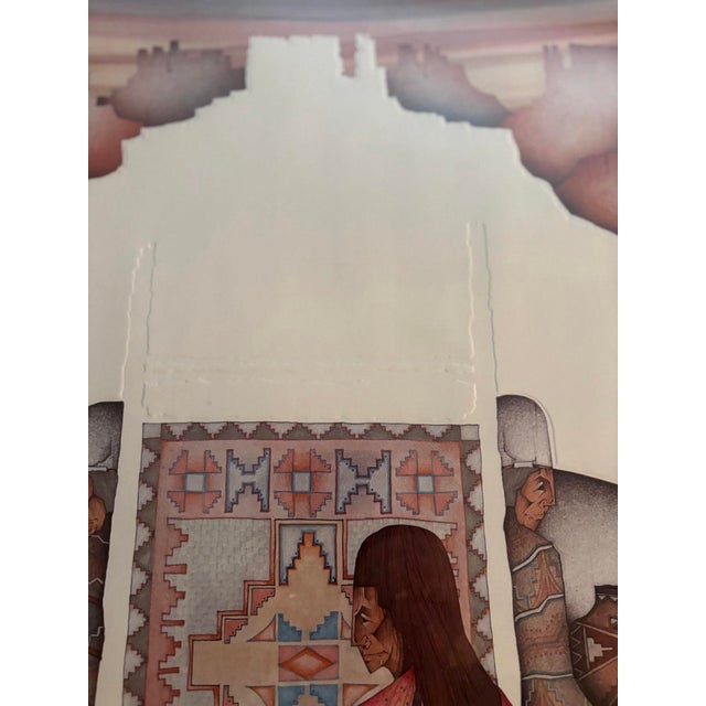 1980s 1980s Amado Maurilio PeñaJr. Southwestern Artwork - Framed For Sale - Image 5 of 5