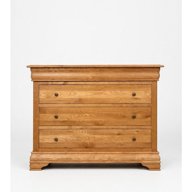 Louis Philippe Oak Chest of Drawers For Sale - Image 6 of 6